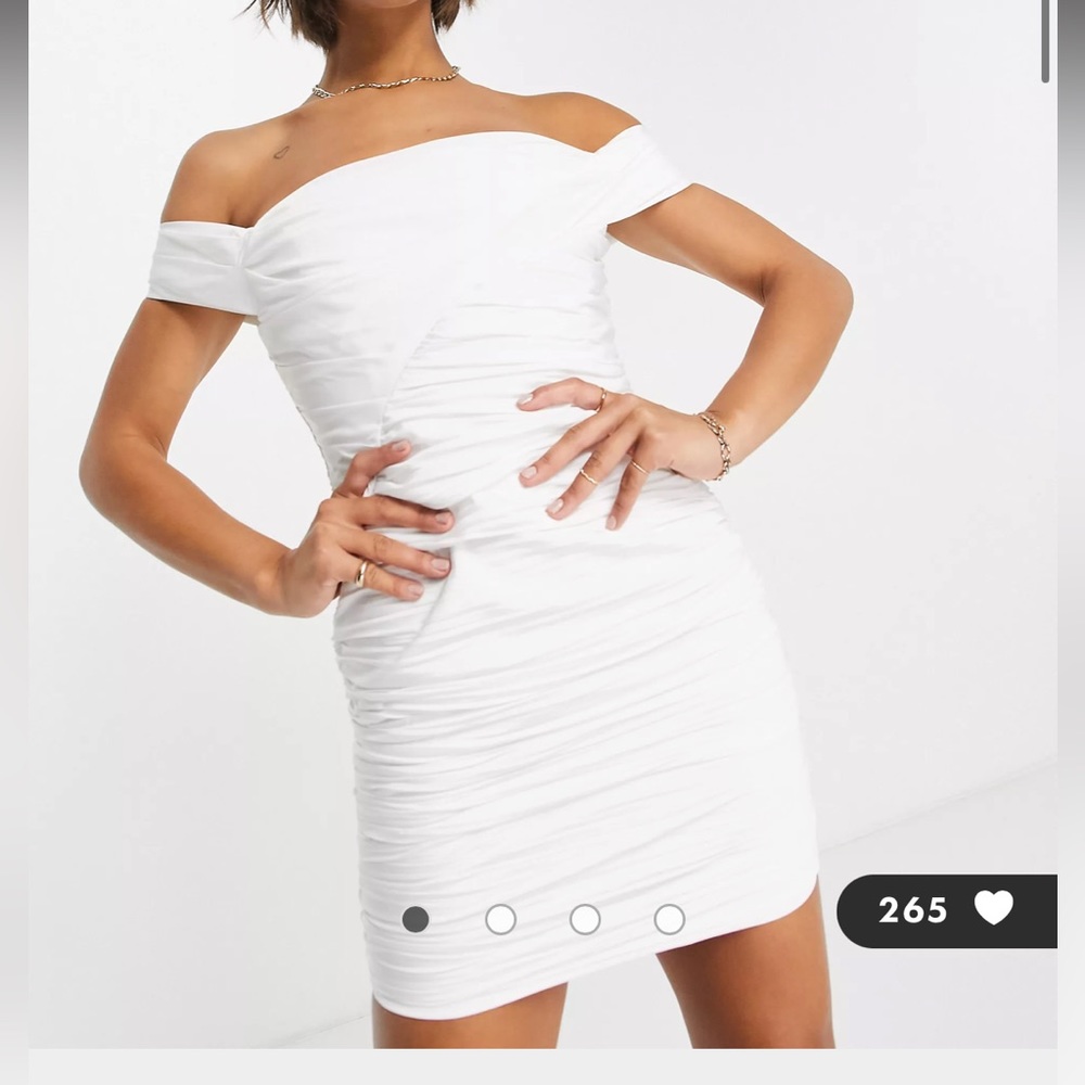 White mini dress